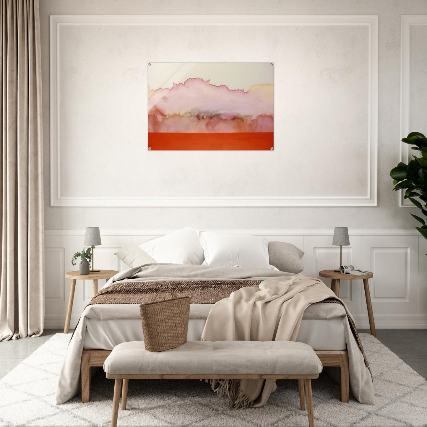 For Helen and Nicole - 1978 - Ronnie Landfield Acrylic Print - 70x100 cm / 28x40″ inches | Ronnie Landfield Wall Art | Ronnie Landfield Prints