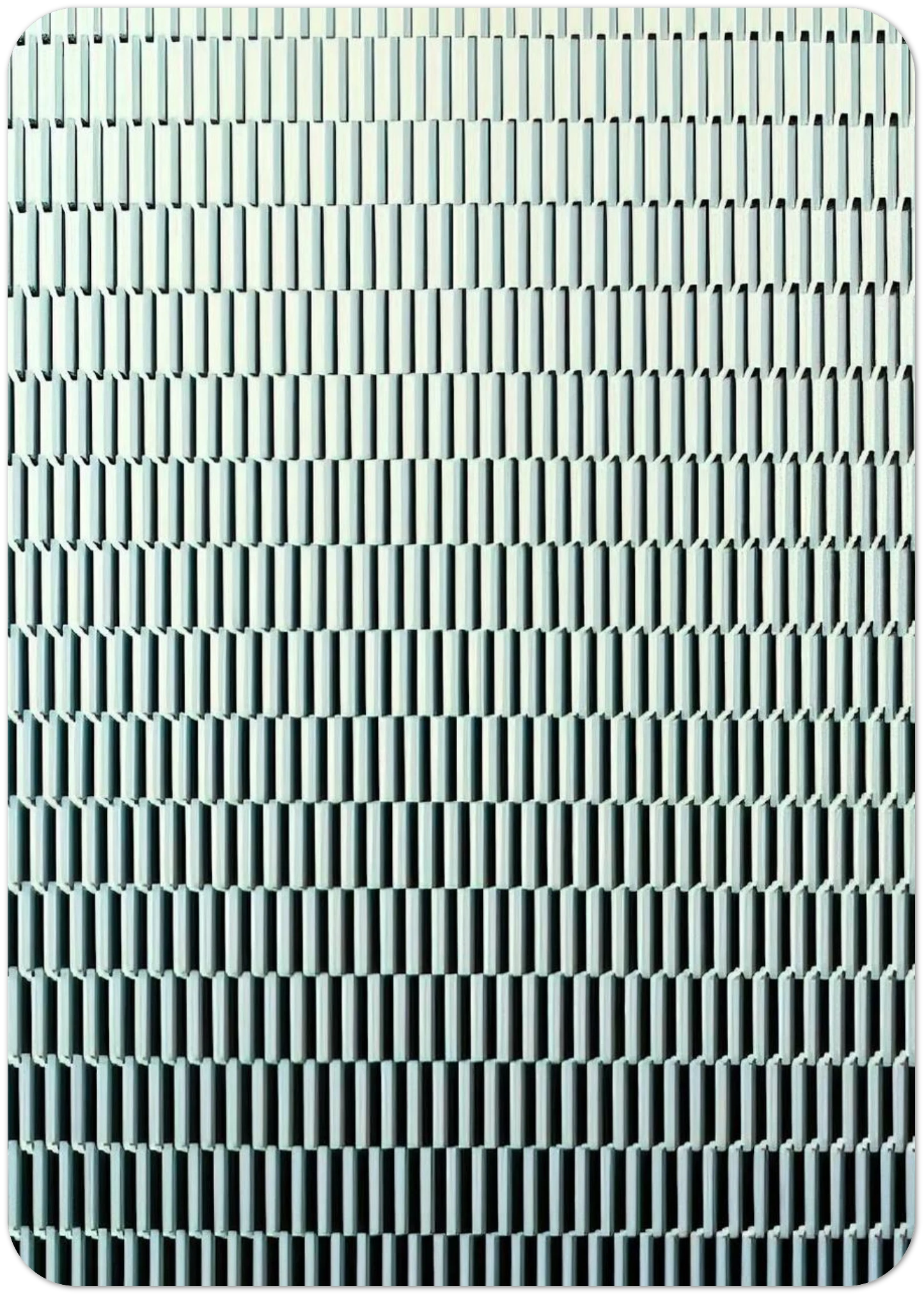 4 trames de tirets pivotées sur un côté - 1971 By Francois Morellet Pack of 10 Post Cards | Francois Morellet Post Cards | A6 (10.5 x 14.8 cm) - 4.1 x 5.8 inches