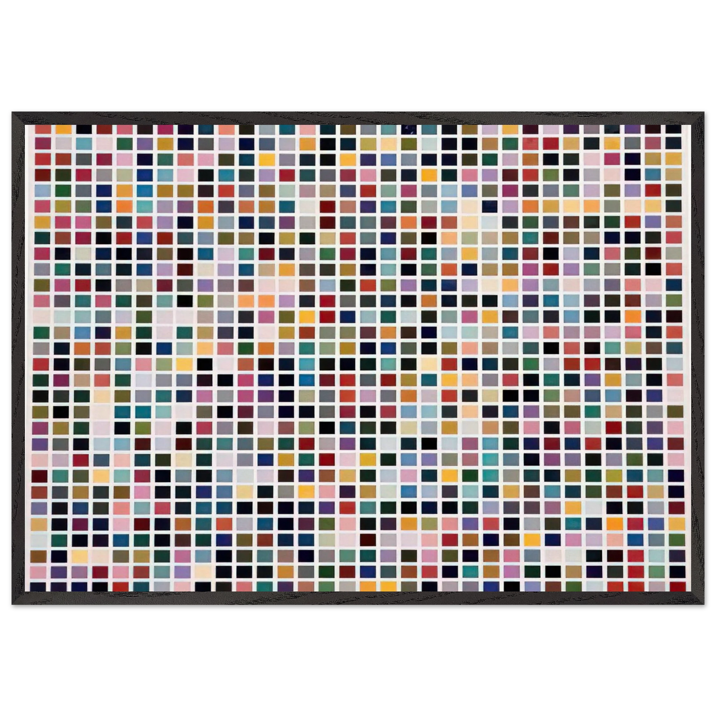 1024 COLOURS 1973 - Gerhard Richter Framed Art Print – Black Wooden Frame - Default Title - -Framed Art Print