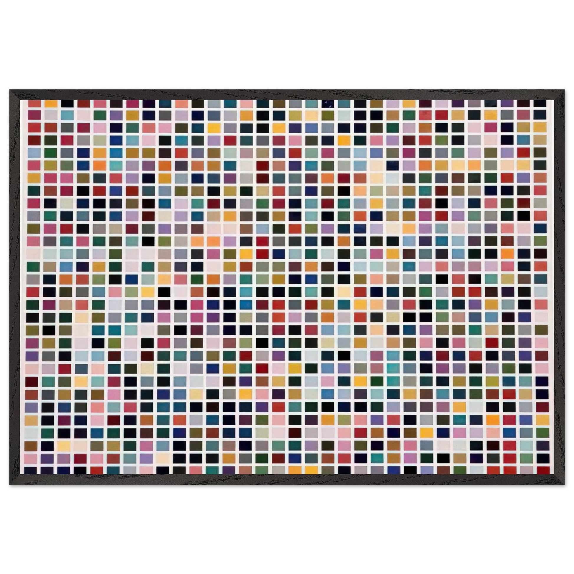 1024 COLOURS 1973 - Gerhard Richter Framed Art Print – Black Wooden Frame - Default Title - -Framed Art Print