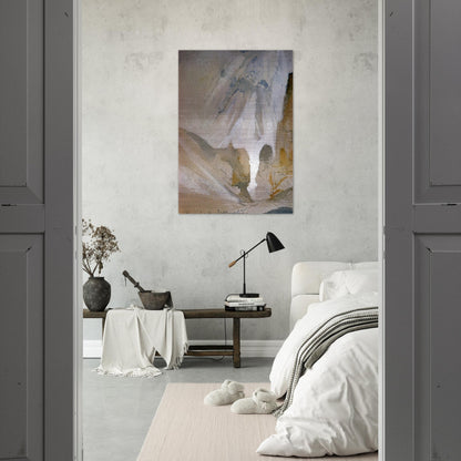 Canyon Walls, Yellowstone sketch - Thomas Moran Brushed Aluminum Print - 70x100 cm / 28x40 inches | Thomas Moran Aluminum Print | Thomas Moran Prints