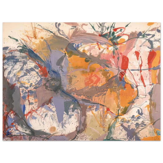 Helen Frankenthaler - Before the Caves, 1958- Wall Art - 21x29.7 cm / 8x12" - Fine Art Poster - -