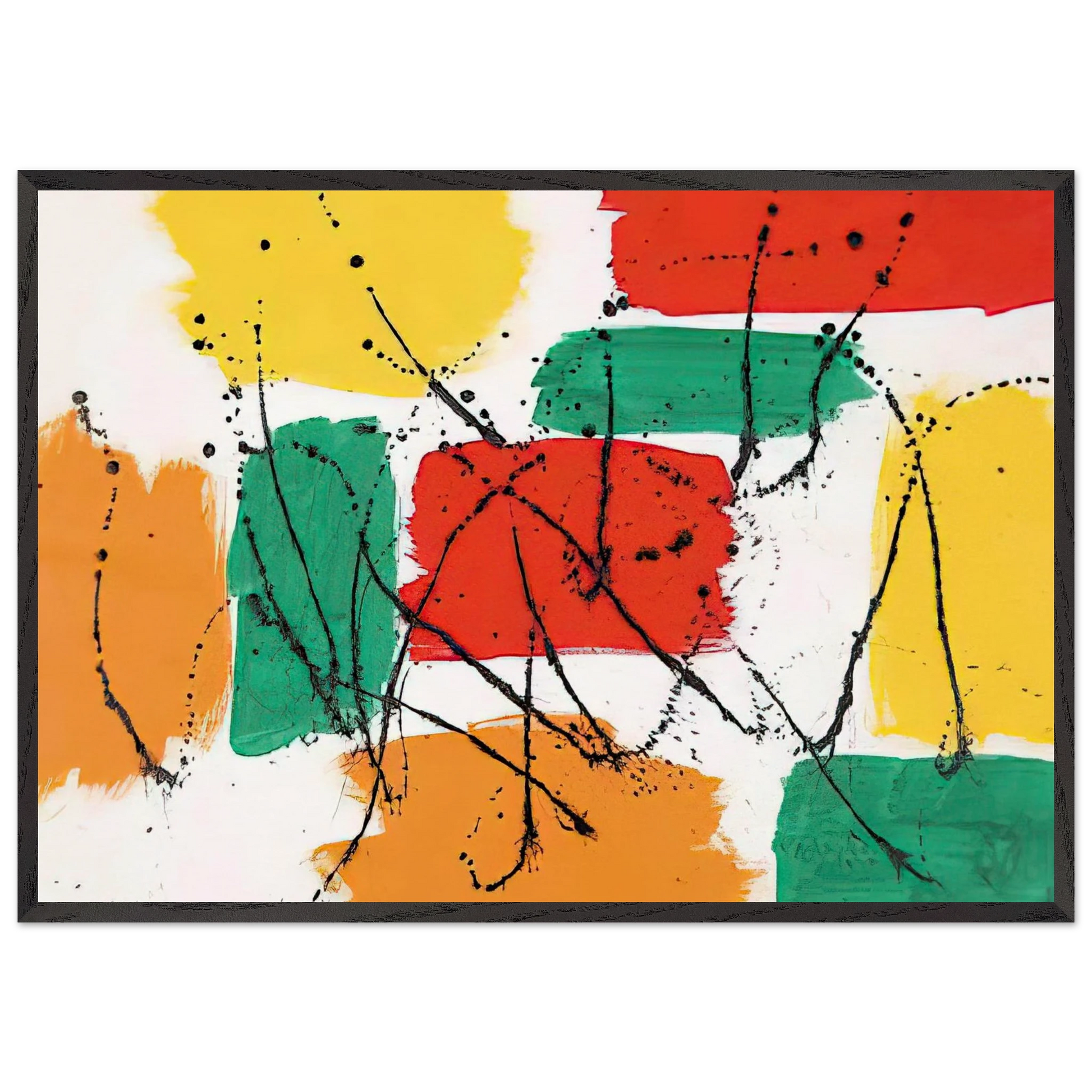 Reflets Printanieres - Marcel Barbeau Framed Art Print – Black Wooden Frame - Default Title - -Framed Art Print