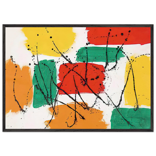 Reflets Printanieres - Marcel Barbeau Framed Art Print – Black Wooden Frame - Default Title - -Framed Art Print