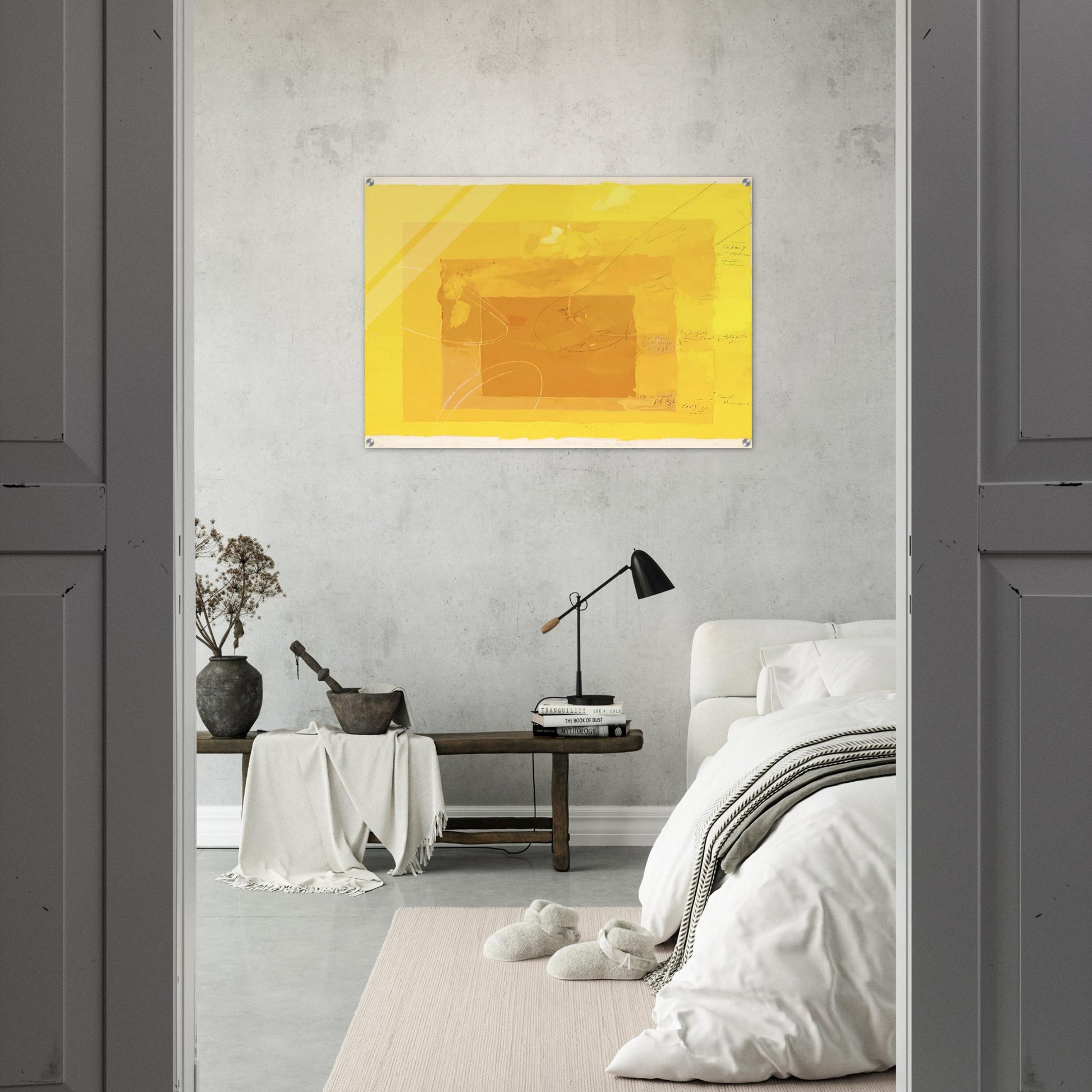 STUDY FOR HOMAGE TO THE SQUARE - Josef Albers Acrylic Print - 70x100 cm / 28x40″ inches | Josef Albers Wall Art | Josef Albers Prints