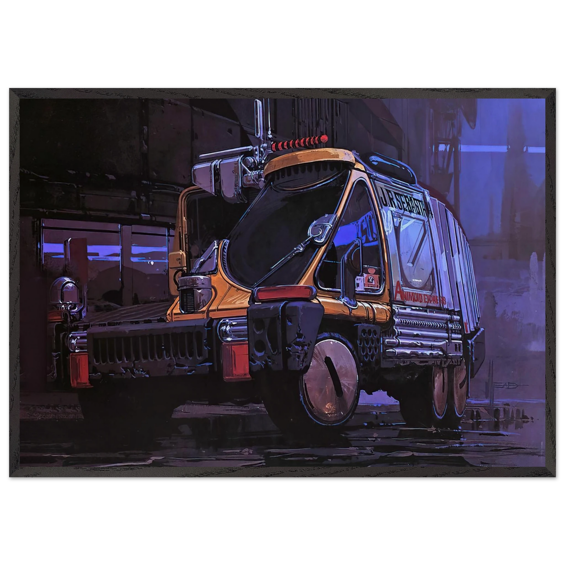 Syd Mead N13 - Syd Mead Framed Art Print – Black Wooden Frame - Default Title - -Framed Art Print