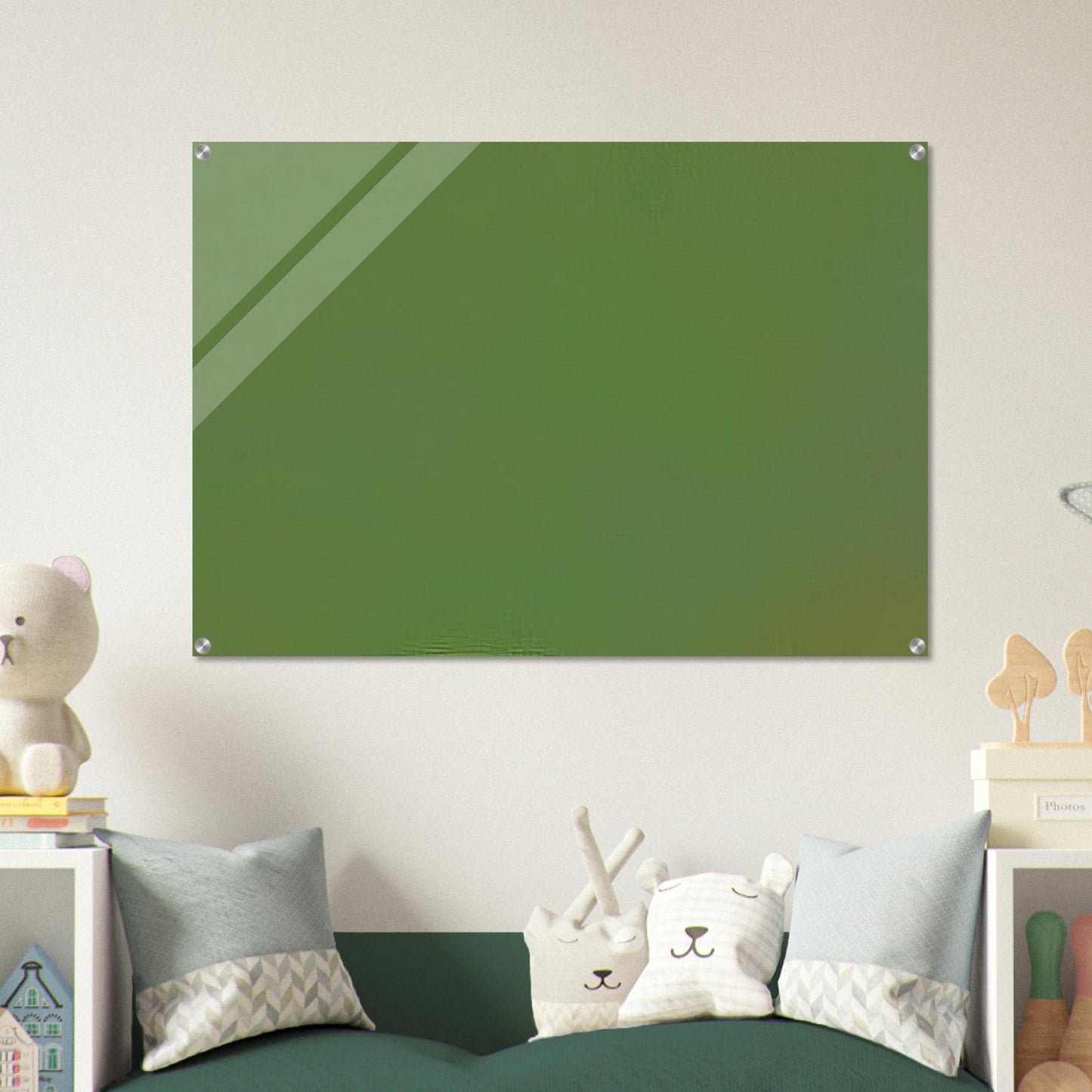 Microchromie vert-terre - Fernand Leduc Acrylic Print - 70x100 cm / 28x40″ inches
