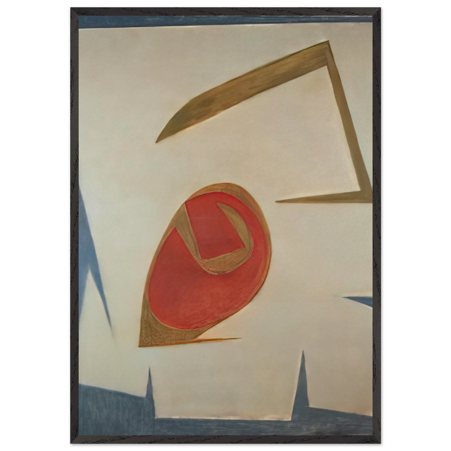 Enclosed II - 2010 United States - Will Barnet Framed Art Print – Black Wooden Frame - Default Title - -Framed Art Print