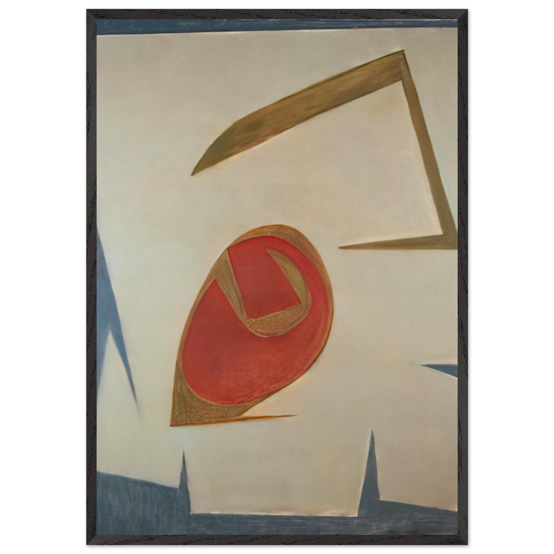 Enclosed II - 2010 United States - Will Barnet Framed Art Print – Black Wooden Frame - Default Title - -Framed Art Print