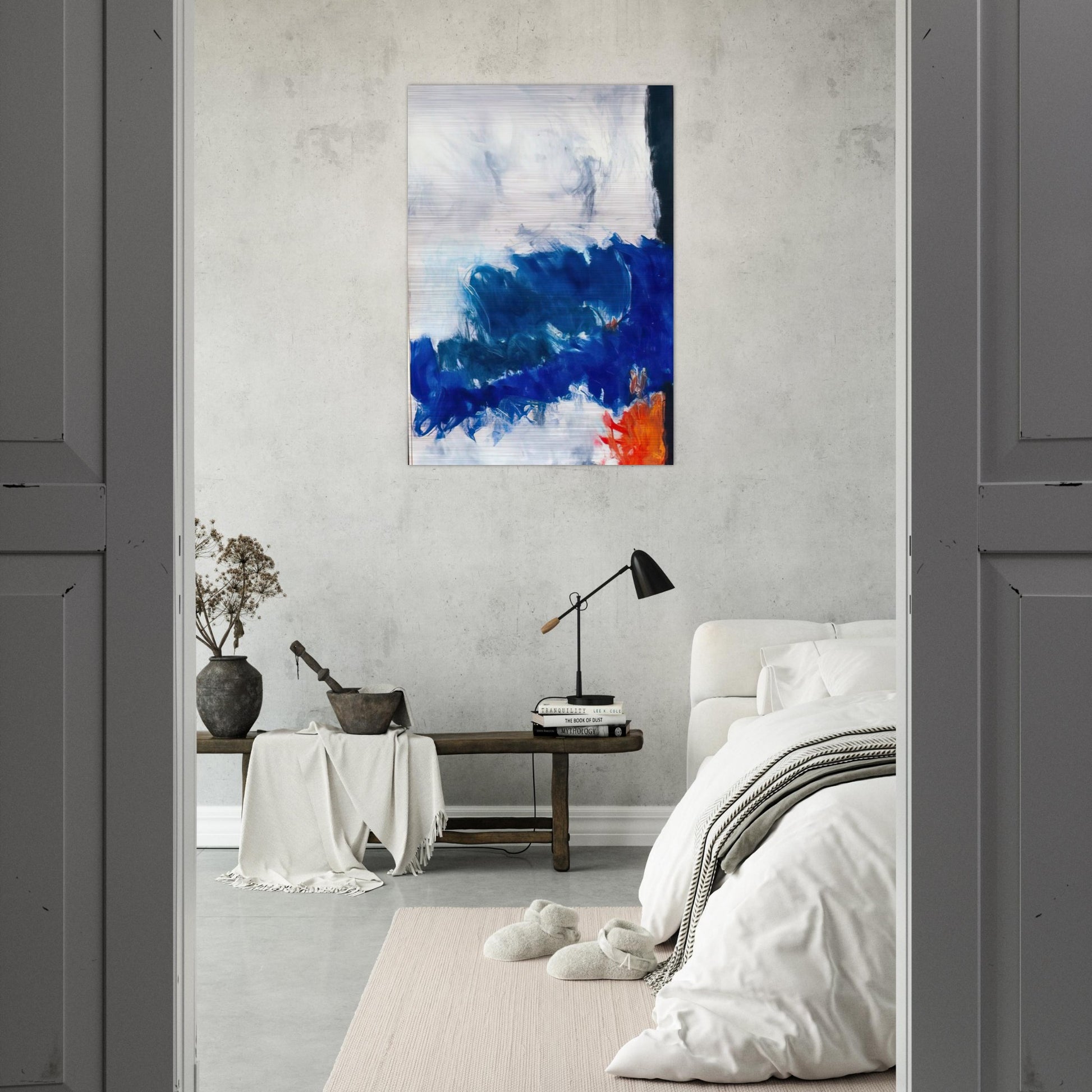 Edge of Day - 1961 - Theodoros Stamos Brushed Aluminum Print - 70x100 cm / 28x40 inches | Theodoros Stamos Aluminum Print | Theodoros Stamos Prints