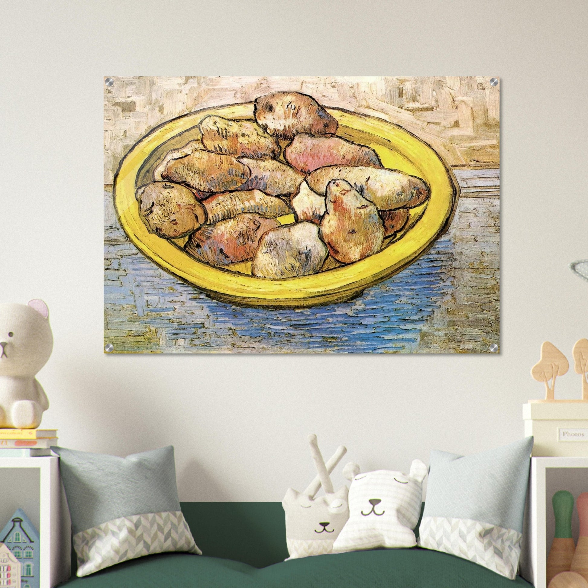 Still Life Potatoes in a Yellow Dish - Vincent van Gogh Acrylic Print - 70x100 cm / 28x40″ inches