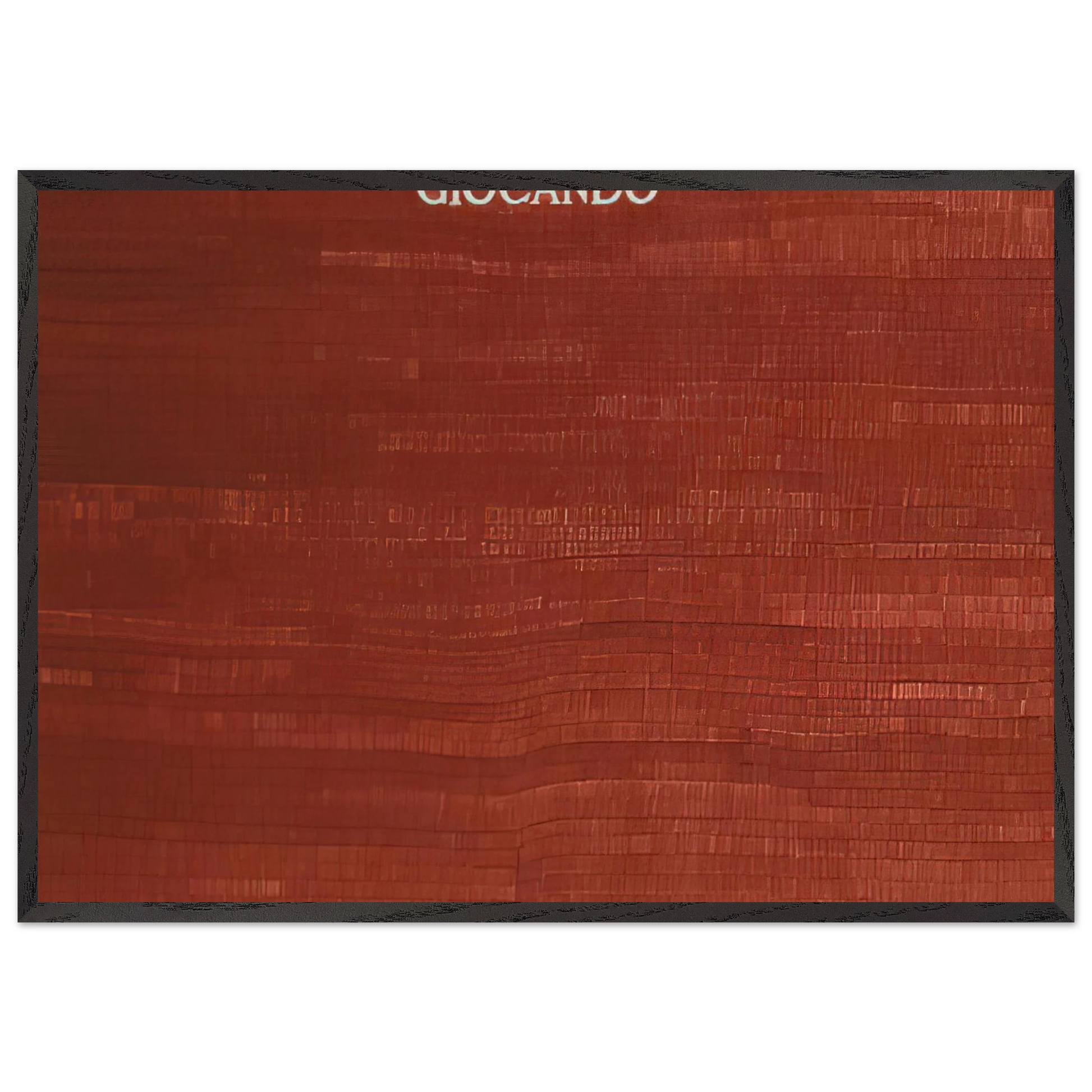 GIOCANDO - Alighiero Boetti Framed Art Print – Black Wooden Frame - Default Title - -Framed Art Print