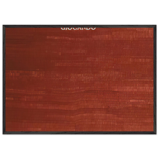 GIOCANDO - Alighiero Boetti Framed Art Print – Black Wooden Frame - Default Title - -Framed Art Print