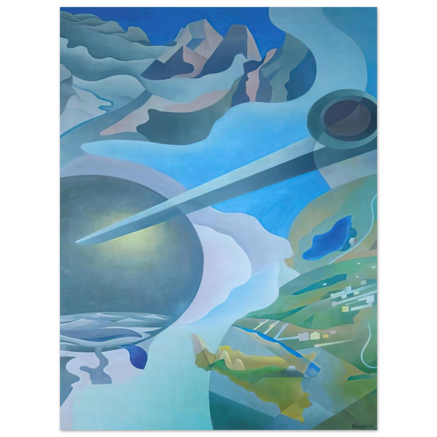 Benedetta Cappa - Synthesis of Aerial Communications - 1934 Fine Art Poster - Default Title