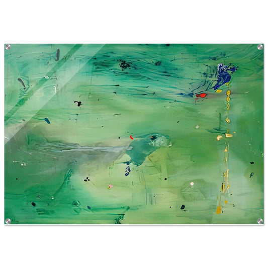 A Green Thought in a Green Shade, 1981- - Helen Frankenthaler Acrylic Print - 70x100 cm / 28x40″ inches