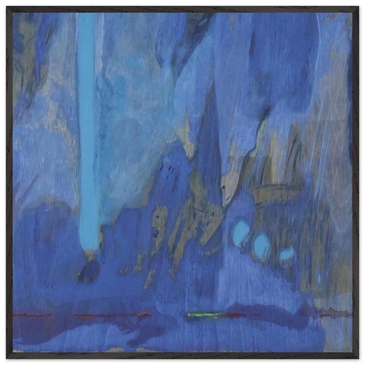 Helen Frankenthaler - Tales of Genji III - 1998 Wall art - 40x60 cm / 16x24 inches - Premium Wooden Framed Poster With Fine Art Paper - White frame