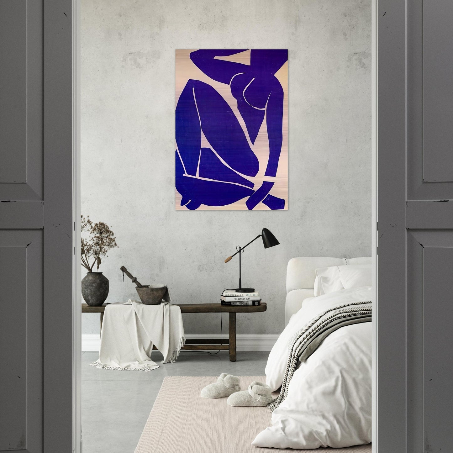 BLUE NUDE III 1952 - Henri Matisse Brushed Aluminum Print - 70x100 cm / 28x40 inches | Henri Matisse Aluminum Print | Henri Matisse Prints
