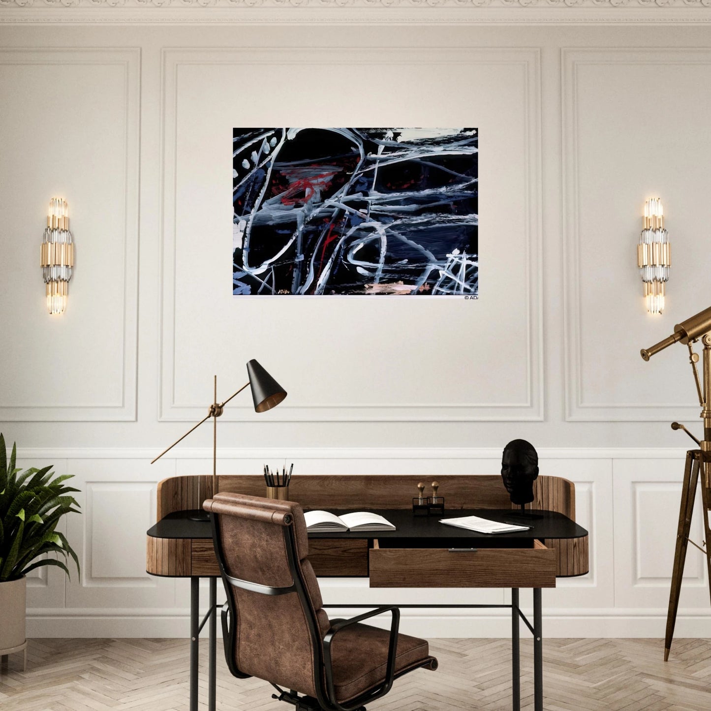 EPISODE - Jean Dubuffet Brushed Aluminum Print - 70x100 cm / 28x40 inches | Jean Dubuffet Aluminum Print | Jean Dubuffet Prints