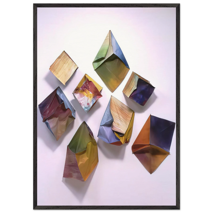 Cubes - Sam Gilliam 70x100 cm / 28x40 inches Framed Art Print – Black Wooden Frame