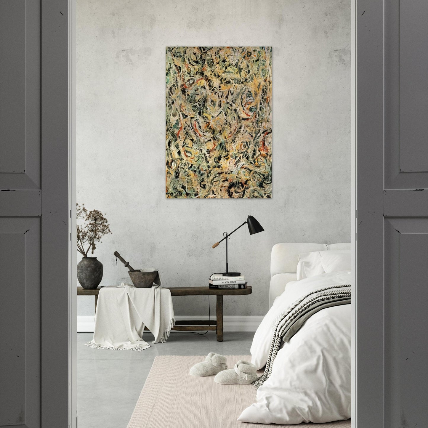 EYES IN THE HEAT 1946 - Jackson Pollock Brushed Aluminum Print - 70x100 cm / 28x40 inches | Jackson Pollock Aluminum Print | Jackson Pollock Prints