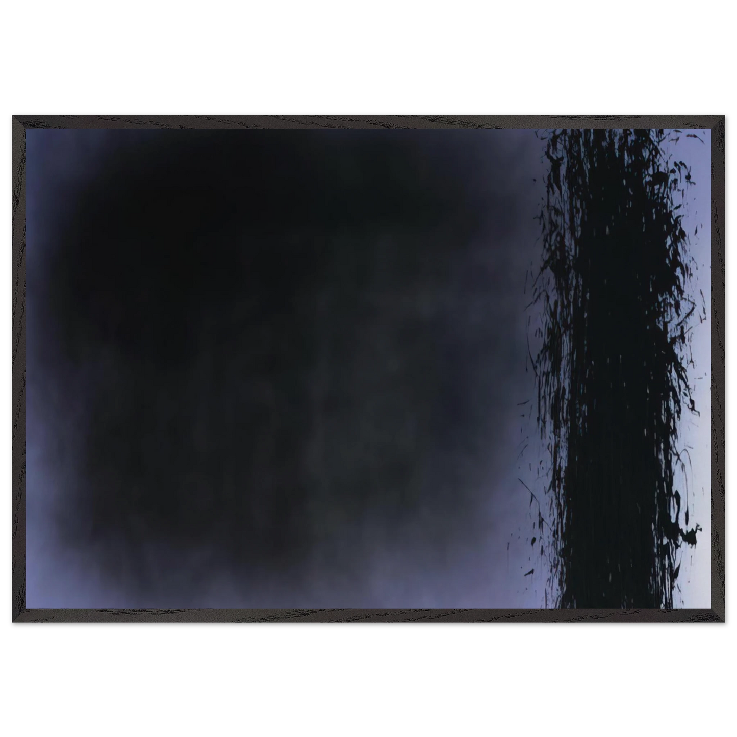 Untitled T1980-K5 - 1980 - Hans Hartung Framed Art Print – Black Wooden Frame - Default Title - -Framed Art Print