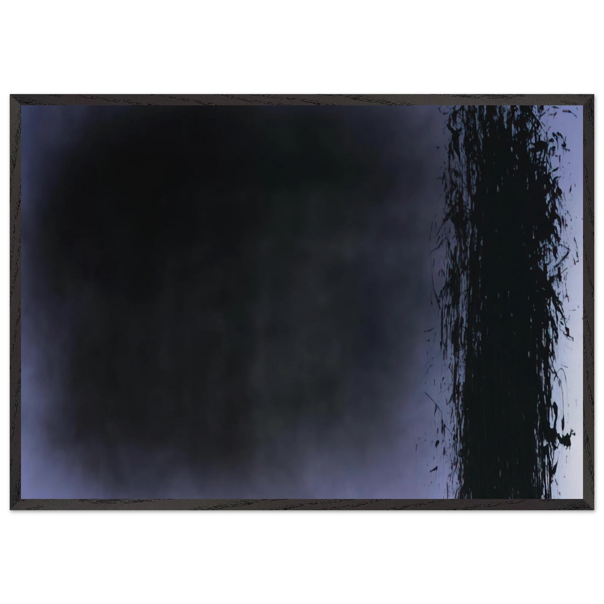 Untitled T1980-K5 - 1980 - Hans Hartung Framed Art Print – Black Wooden Frame - Default Title - -Framed Art Print