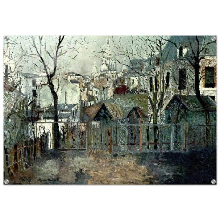 RENOIR S GARDEN - Maurice Utrillo Acrylic Print - 70x100 cm / 28x40″ inches