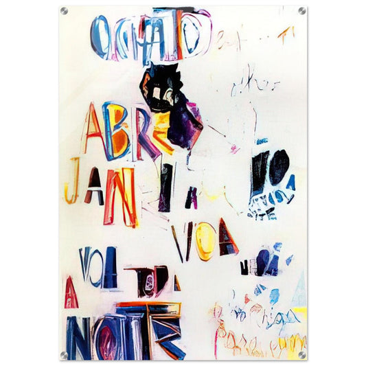 O Gato - 1967 - Joao Vieira Acrylic Print - 70x100 cm / 28x40″ inches | Joao Vieira Wall Art | Joao Vieira Prints