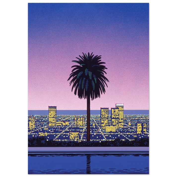 Hiroshi Nagai - Pacific Breeze 2 Wall Art - 21x29.7 cm / 8x12" - Premium Wooden Framed Poster With Fine Art Paper - Wood frame
