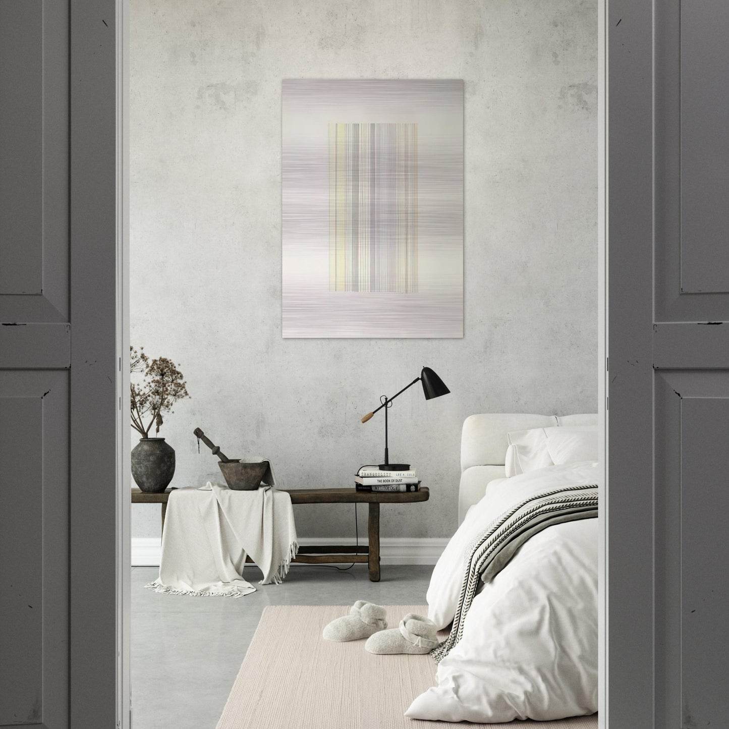 Checkmate - 1973 - Gene Davis Brushed Aluminum Print - 70x100 cm / 28x40 inches | Gene Davis Aluminum Print | Gene Davis Prints