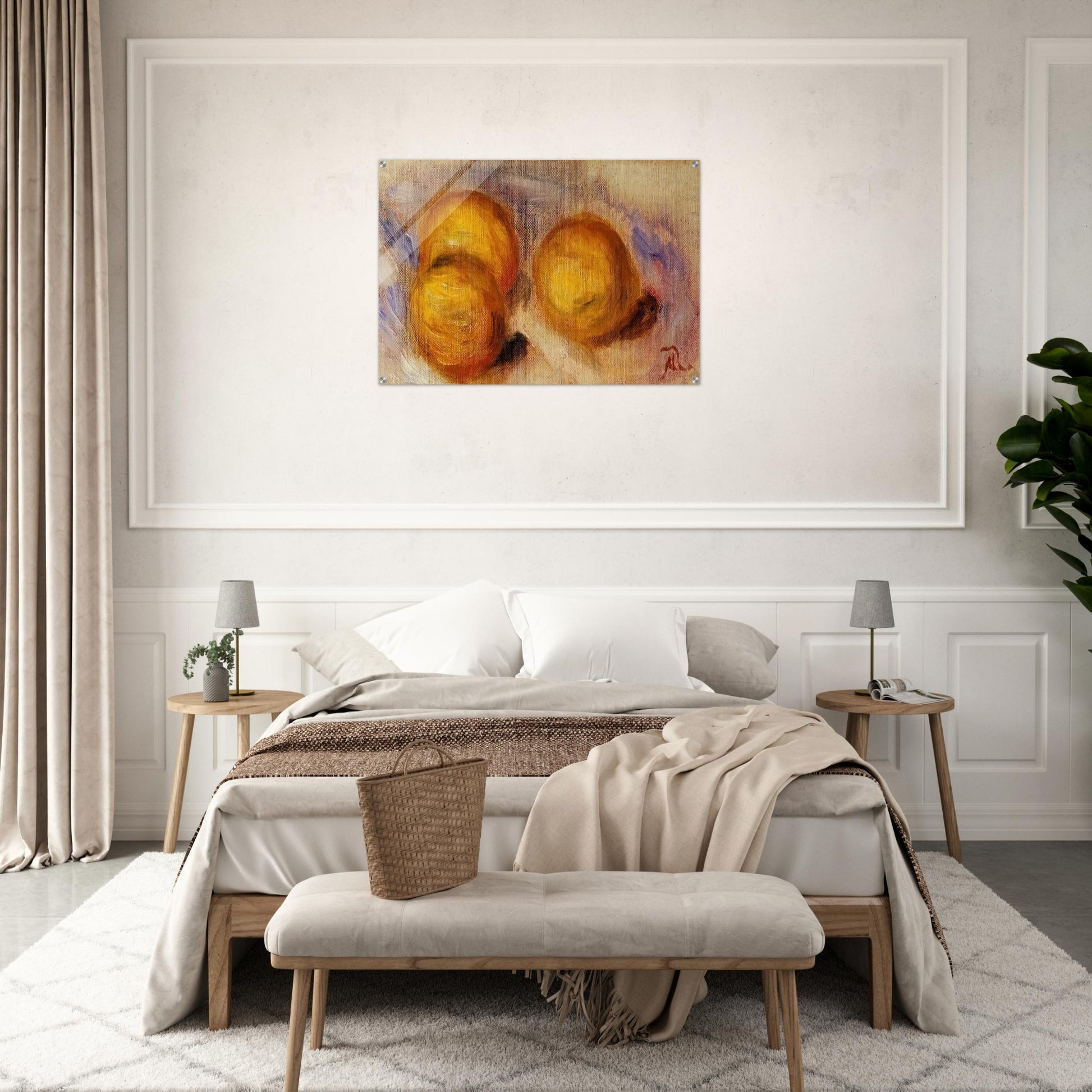 Three Lemons - Pierre-Auguste Renoir Acrylic Print - 70x100 cm / 28x40″ inches