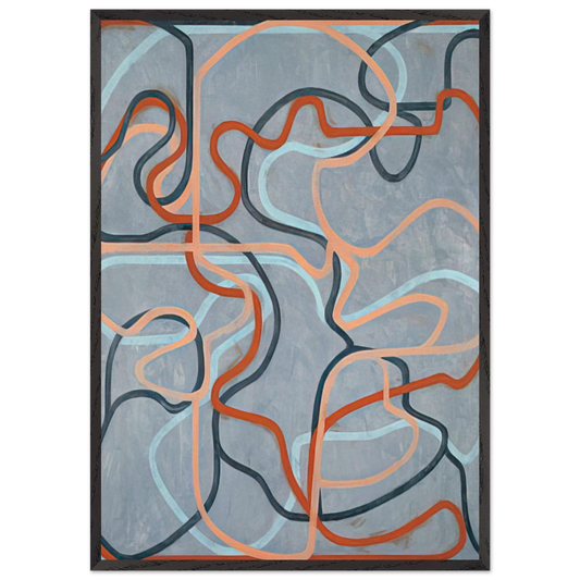 Epitaph Painting 5 - 2001 - Brice Marden Framed Art Print – Black Wooden Frame - Default Title - -Framed Art Print