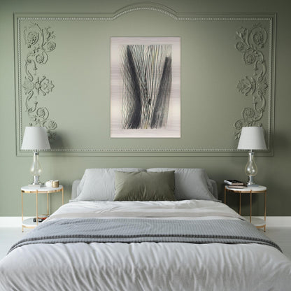 #18 - 1953 - Hans Hartung Brushed Aluminum Print - 70x100 cm / 28x40 inches | Hans Hartung Aluminum Print | Hans Hartung Prints