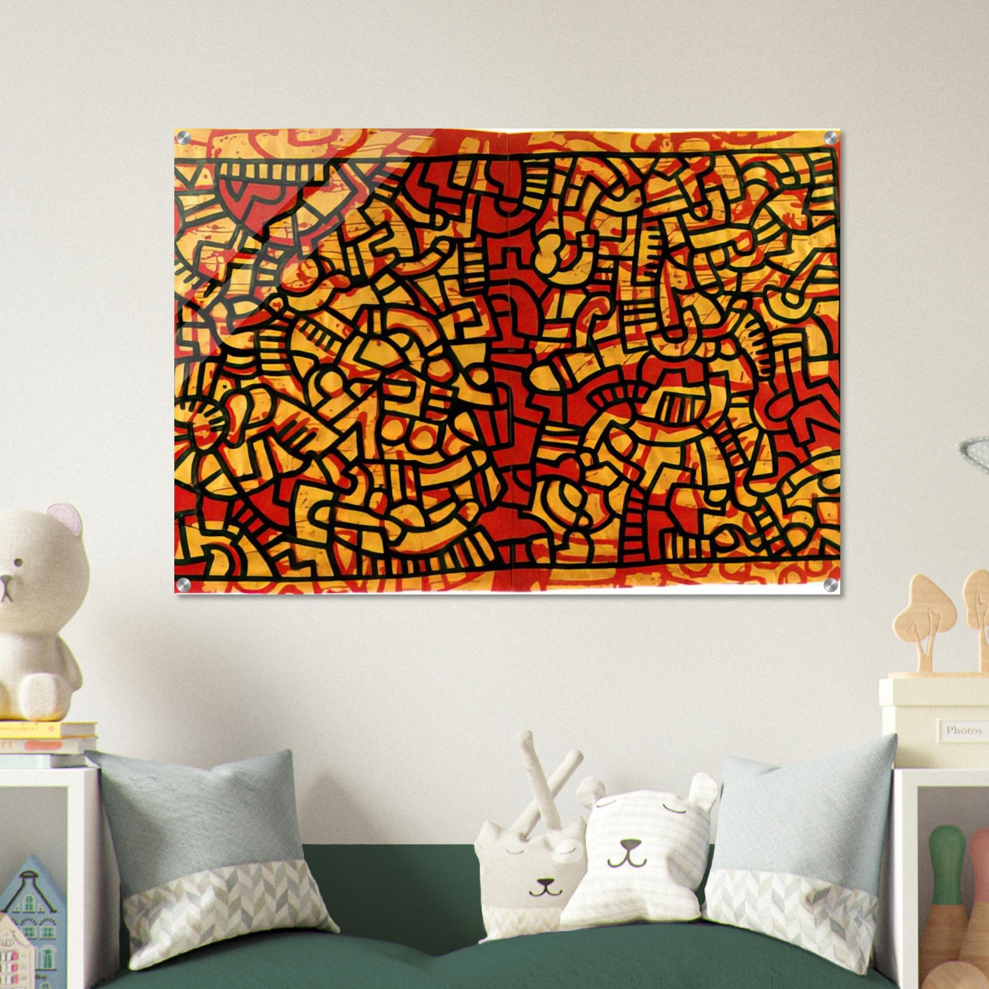 UNTITLED 1979 - Keith Haring Acrylic Print - 70x100 cm / 28x40″ inches | Keith Haring Wall Art | Keith Haring Prints