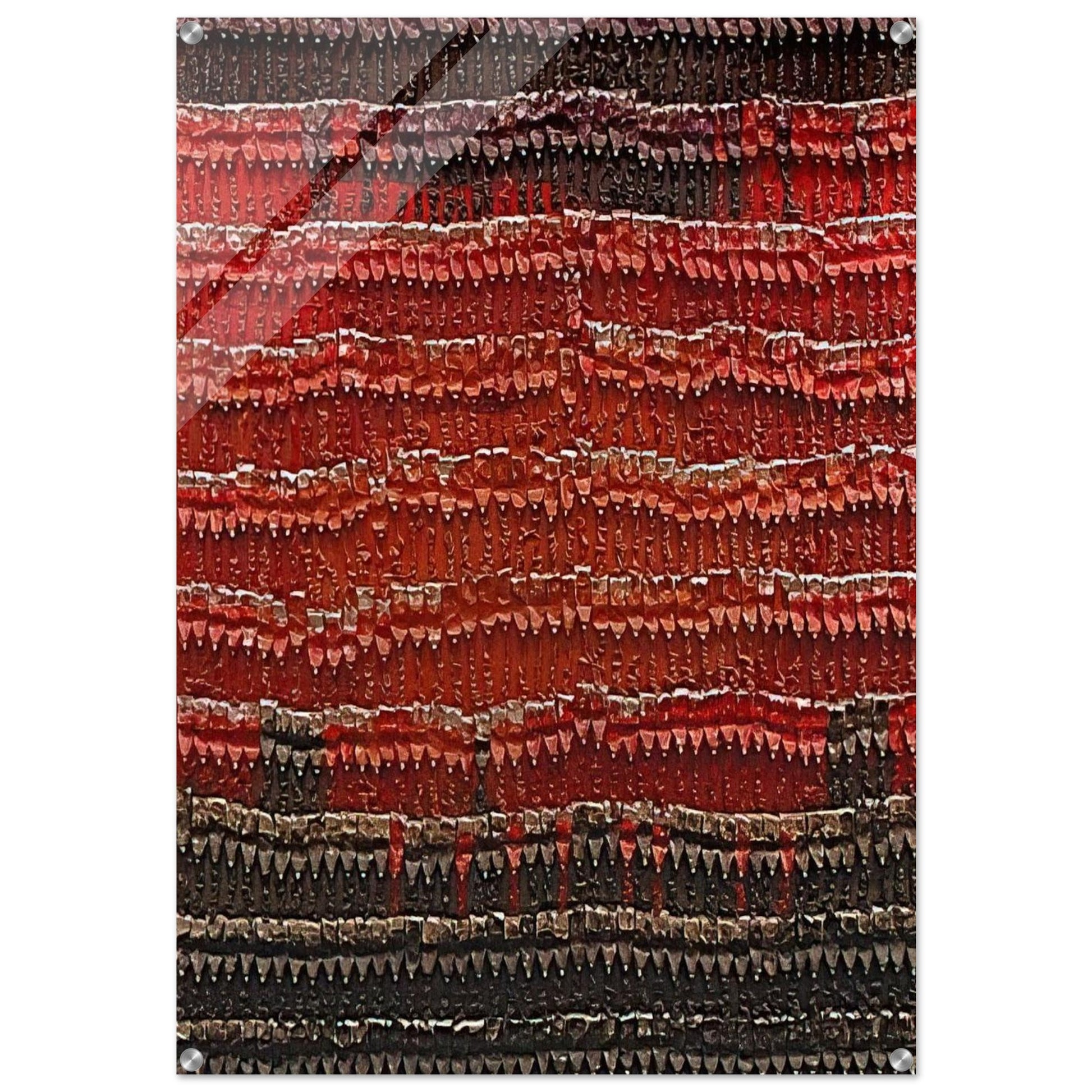 Chief's Blanket - 1989 - Arman Acrylic Print - 70x100 cm / 28x40″ inches | Arman Wall Art | Arman Prints