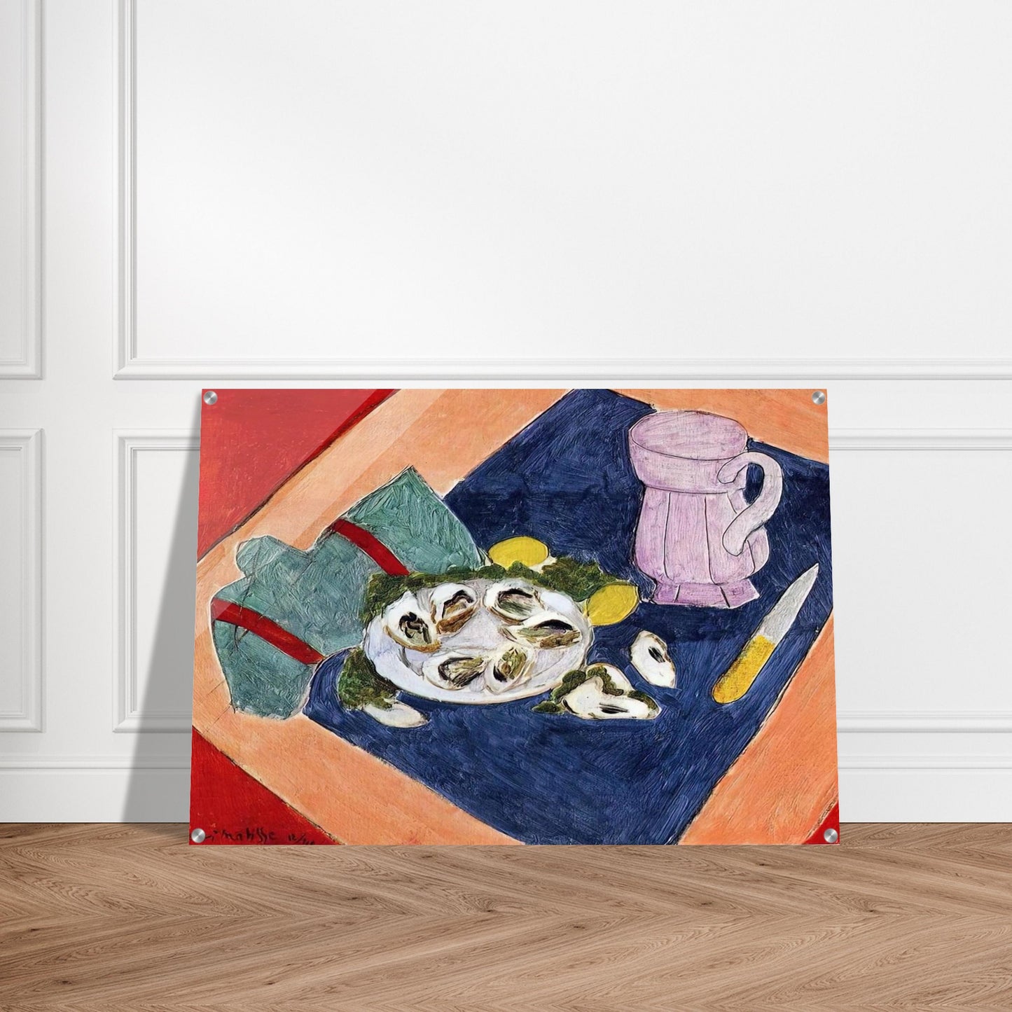 STILL LIFE WITH OYSTERS 1940 - Henri Matisse Acrylic Print - 70x100 cm / 28x40″ inches | Henri Matisse Wall Art | Henri Matisse Prints