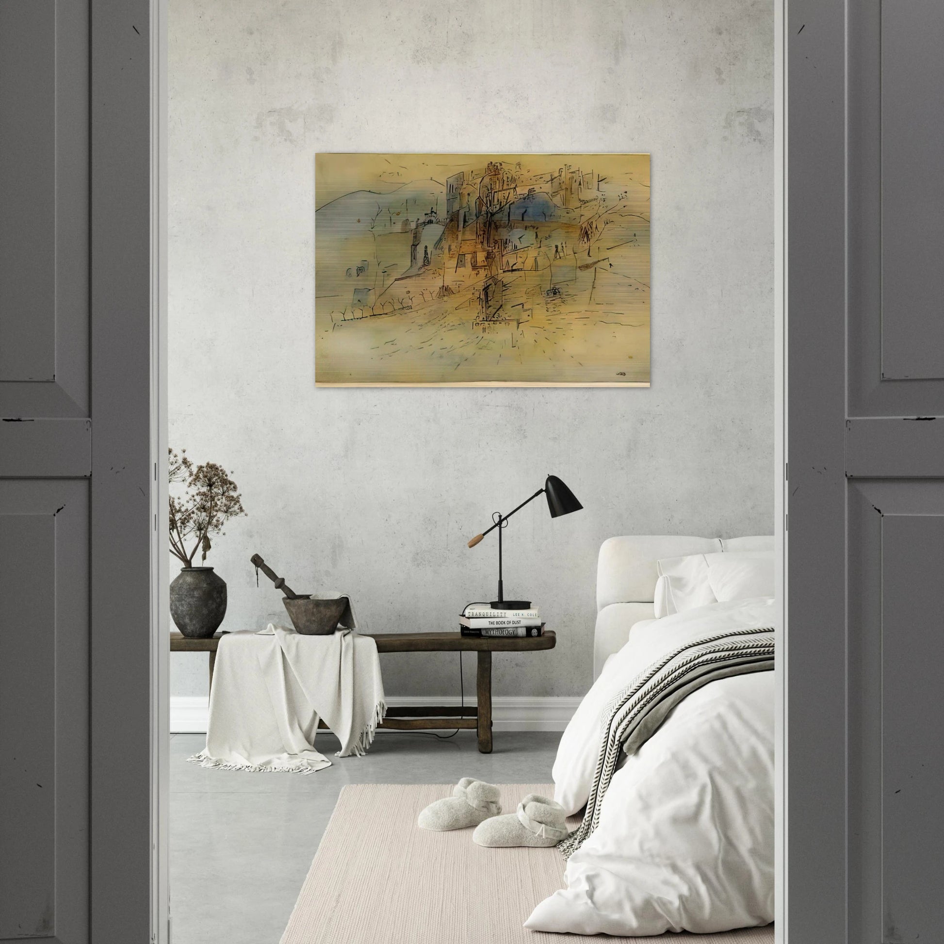 Cite - 1945 - Wols Brushed Aluminum Print - 70x100 cm / 28x40 inches | Wols Aluminum Print | Wols Prints