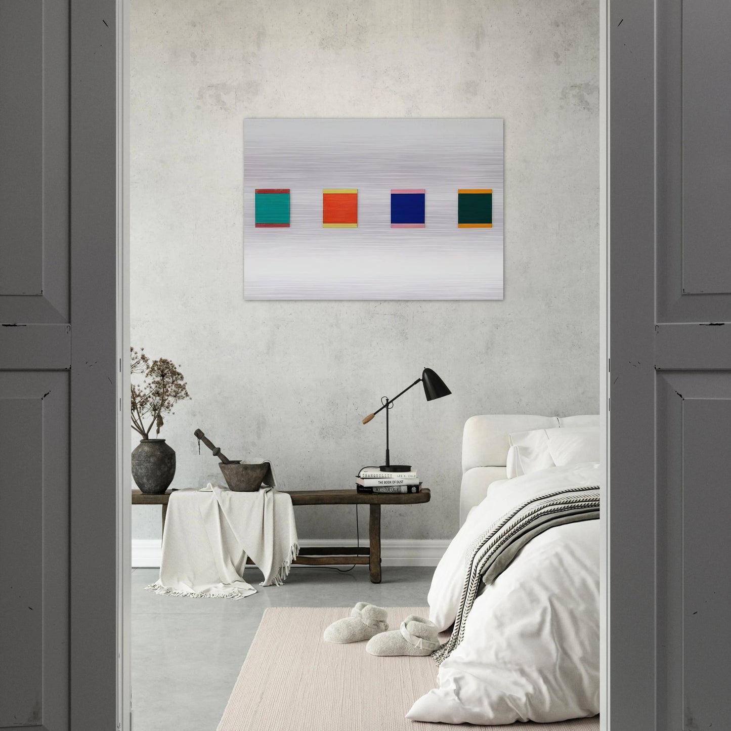 CONEY ISLAND II 1975 - BLINKY PALERMO Brushed Aluminum Print - 70x100 cm / 28x40 inches | BLINKY PALERMO Aluminum Print | BLINKY PALERMO Prints