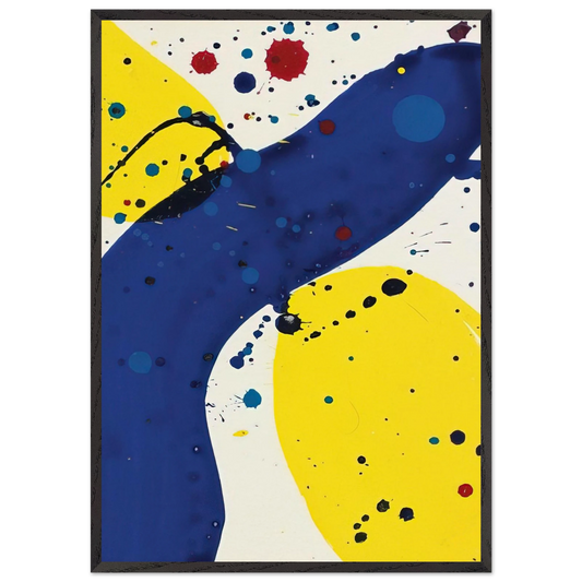 Untitled  from Pasadena Box  - Sam Francis 70x100 cm / 28x40 inches Framed Art Print – Black Wooden Frame