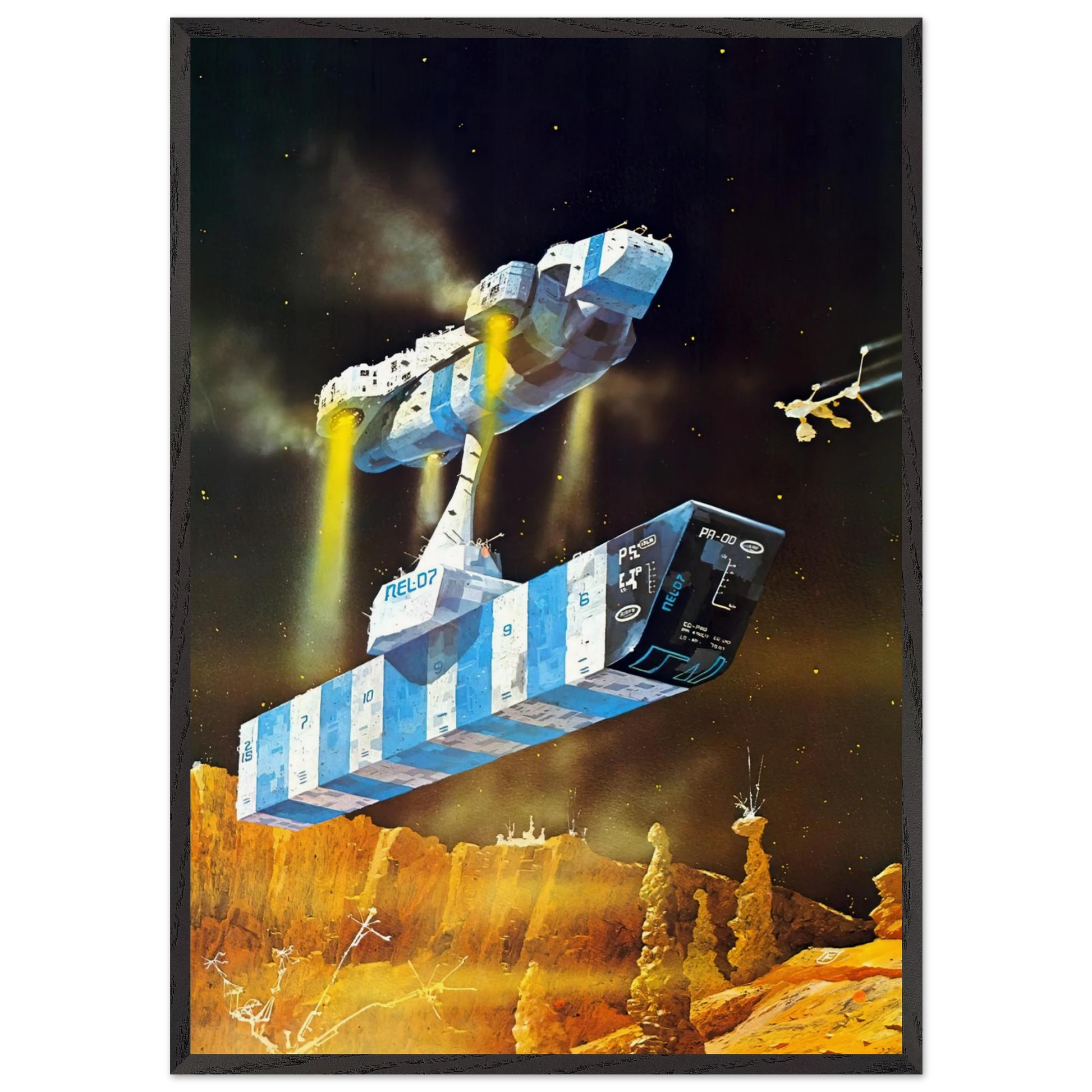 Chris Foss N19 - Chris Foss Framed Art Print – Black Wooden Frame - Default Title - -Framed Art Print