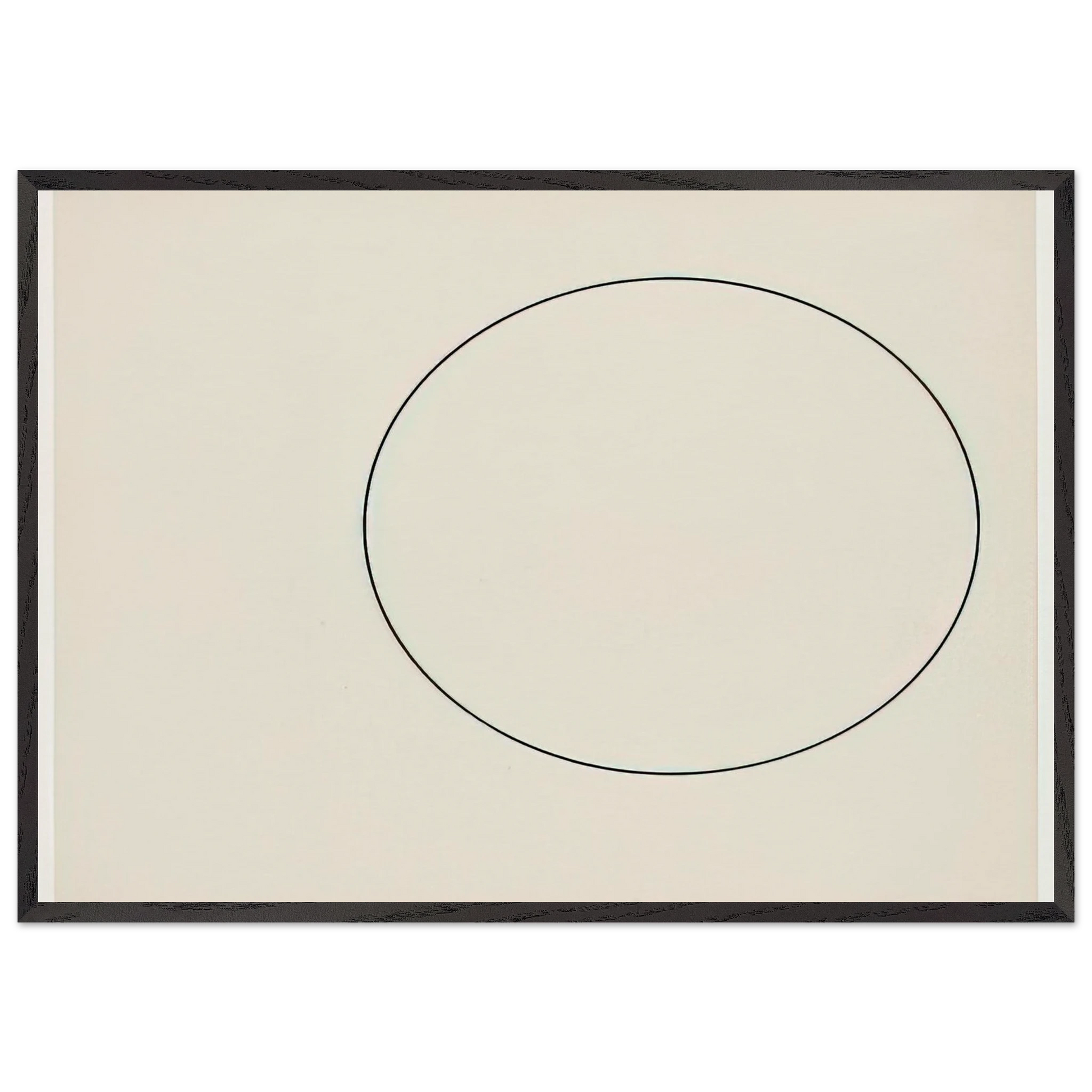 Circle Line - Ellsworth Kelly Framed Art Print – Black Wooden Frame - Default Title - -Framed Art Print