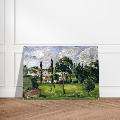 Landscape with Waterline - Paul Cézanne Acrylic Print - 70x100 cm / 28x40″ inches
