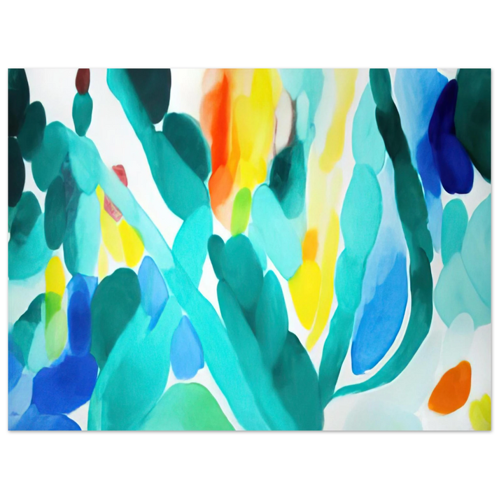 Alice Baber - Green Swing  75x100 cm / 30x40inches Fine Art Poster