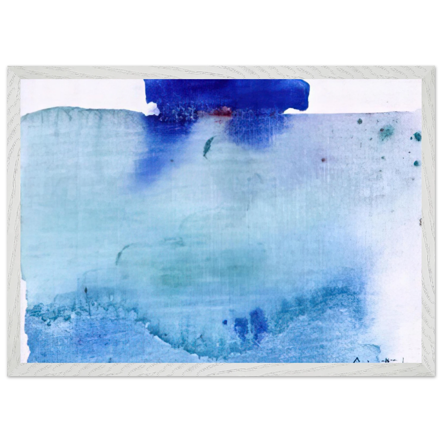 Helen Frankenthaler - Untitled - 1982 Wall art - A2 (42 x 59.4  cm) - Premium Wooden Framed Poster With Fine Art Paper - Black frame