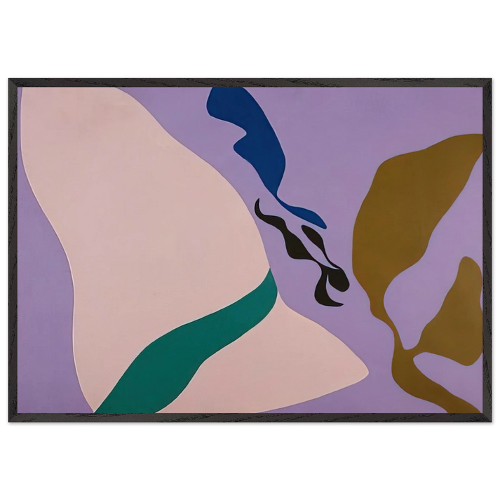 Untitled - 1968 N5 - Ray Parker 70x100 cm / 28x40 inches Framed Art Print – Black Wooden Frame