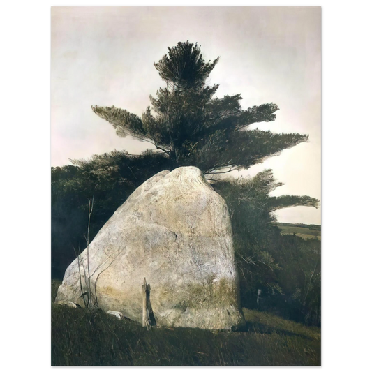 Andrew Wyeth - PENNSYLVANIA LANDSCAPE Wall Art - 21x29.7 cm / 8x12" - Fine Art Poster - -