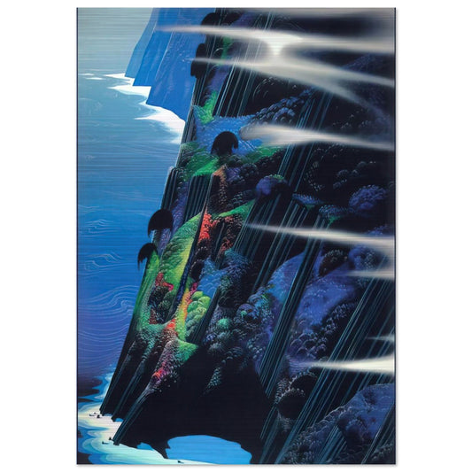 Where Dreams are Born - Eyvind Earle Brushed Aluminum Print - 70x100 cm / 28x40 inches | Eyvind Earle Aluminum Print | Eyvind Earle Prints