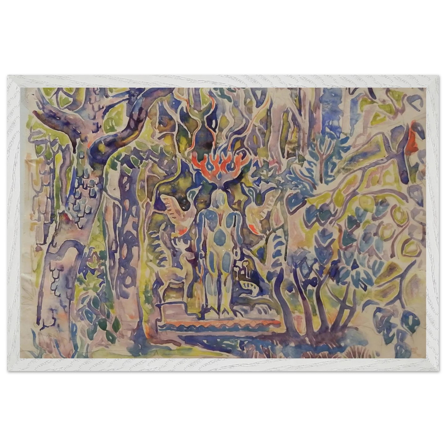Walter Inglis Anderson - Walter Anderson Wall art - 20x25 cm / 8x10 Inches - Premium Wooden Framed Poster With Fine Art Paper - Wood frame