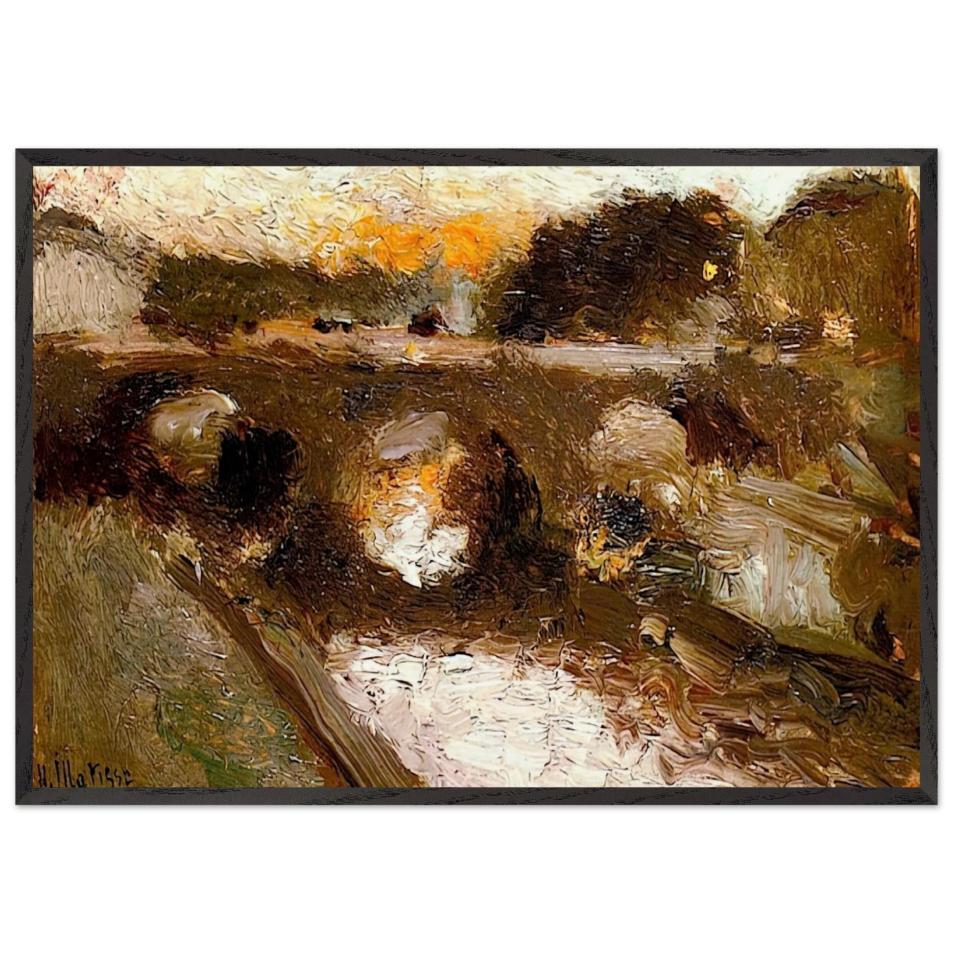 PONT SAINT MICHEL PARIS 1895 - Henri Matisse Framed Art Print – Black Wooden Frame - Default Title - -Framed Art Print