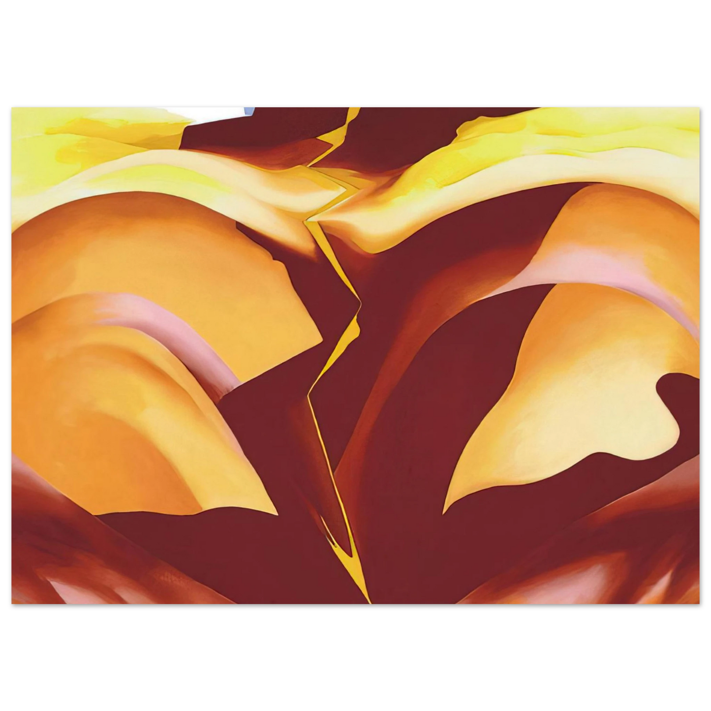 Georgia O'Keeffe - Black Place IV Fine Art Poster - 75x100 cm / 30x40 inches